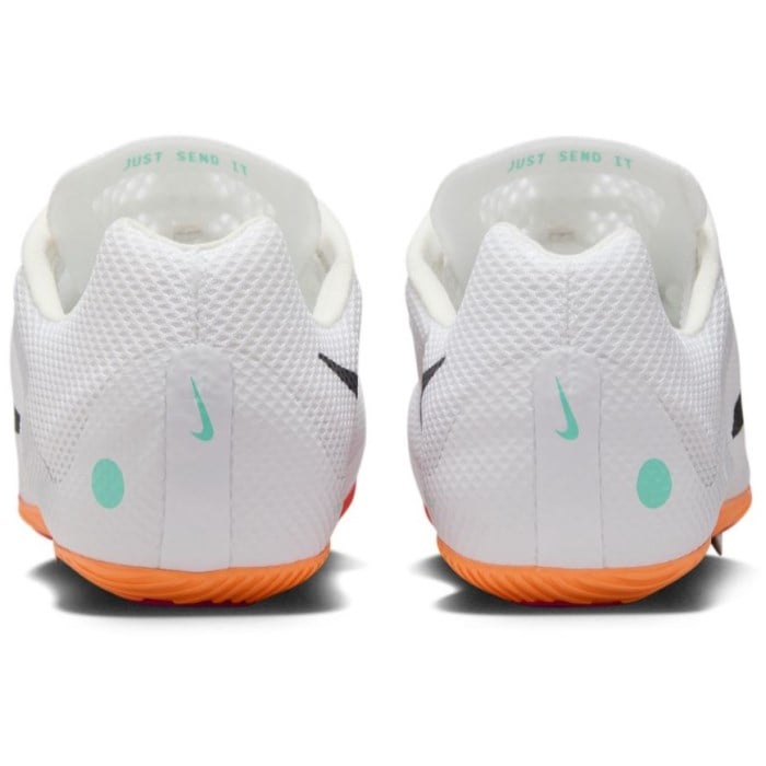 Nike Zoom Rival Sprint - Unisex Sprint Spikes - White/Obsidian/Bright Crimson/Hyper Turq