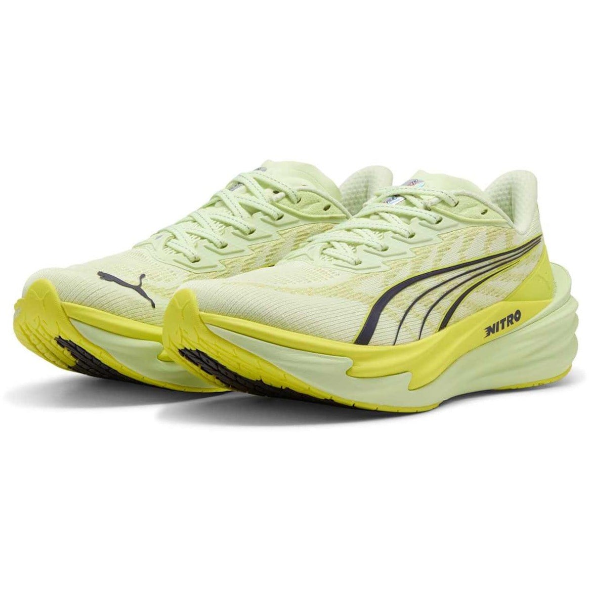 Puma Deviate Nitro 4 - Womens Running Shoes - Apple Spritz/Lux Lime