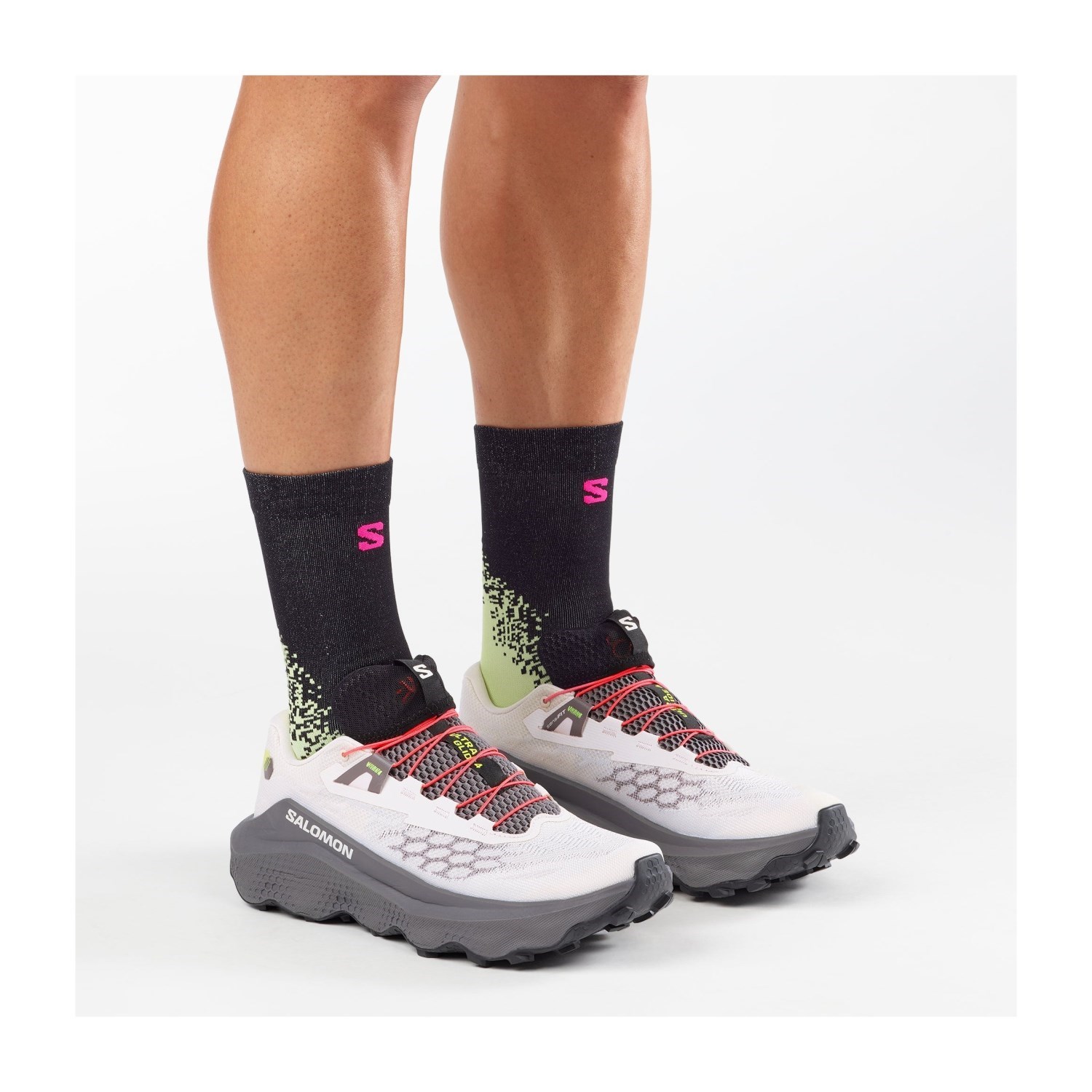 Salomon Ultra Glide 4 - Mens Trail Running Shoes - Lilac Ash/Excalibur/Pink Yarrow