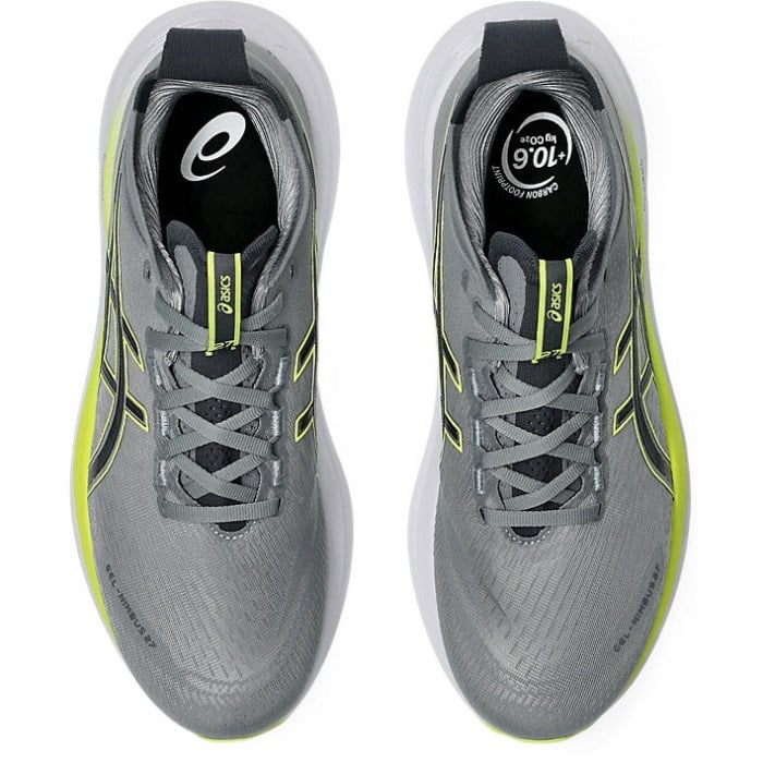 Asics Gel Nimbus 27 - Mens Running Shoes - Gravel/Carrier Grey