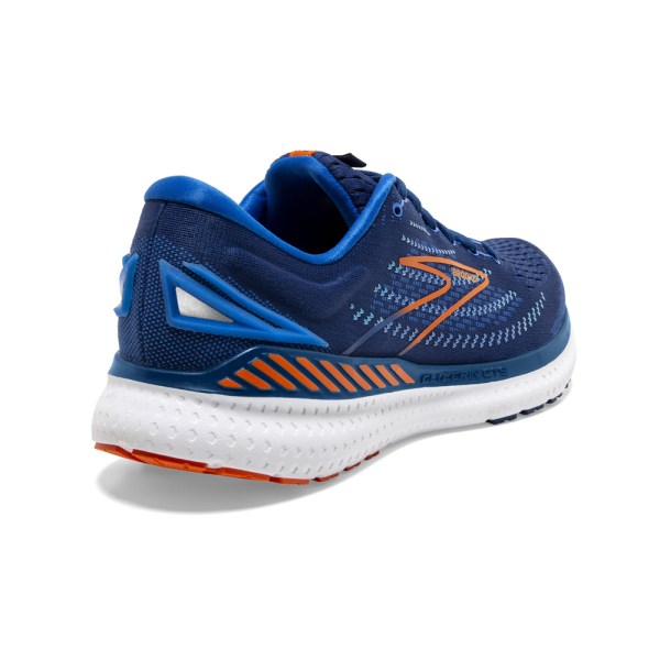 Brooks Glycerin GTS 19 - Mens Running Shoes - Navy/Blue/Orange