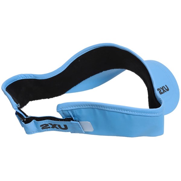 2XU Run Visor - Azure Blue/Black