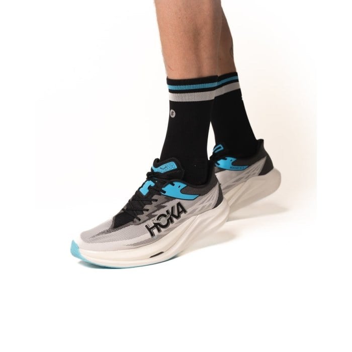 SHYU Crew Racing Socks - Black/Slate/Blue