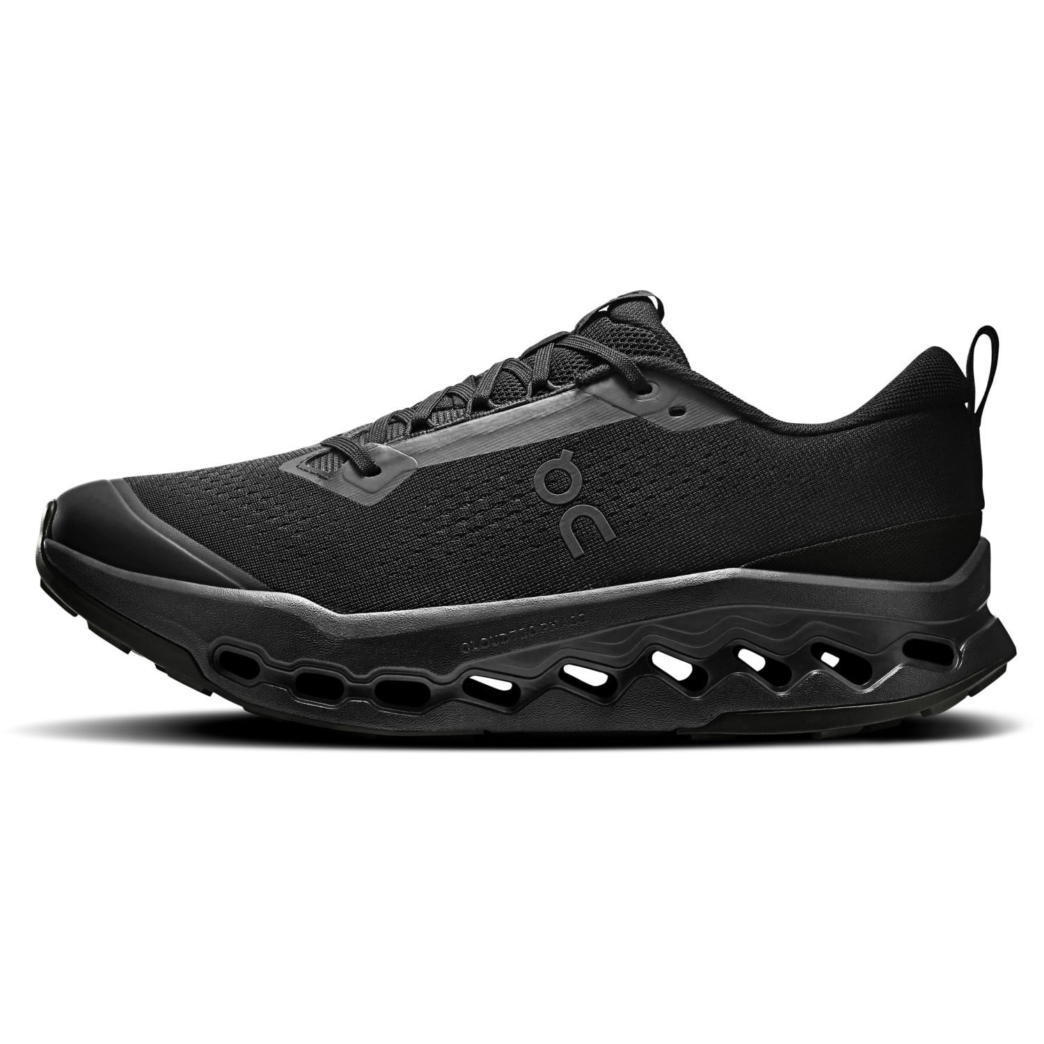 On Cloudsurfer Trail 2 - Mens Trail Running Shoes - Black/Eclipse