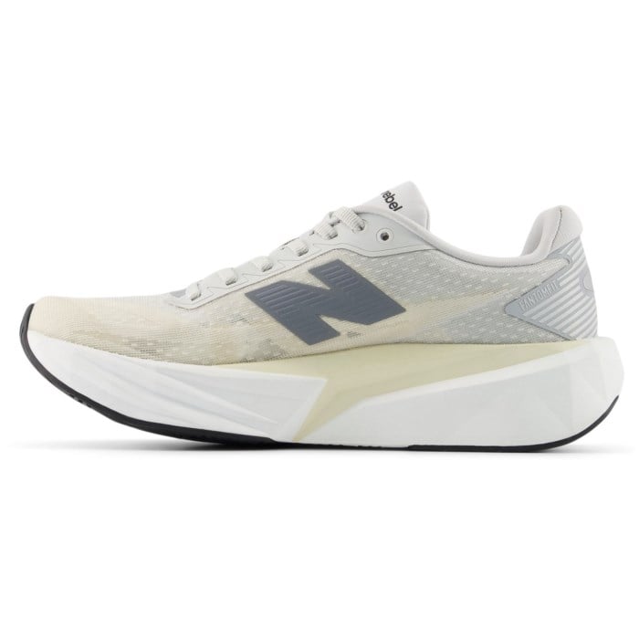 New Balance FuelCell Rebel v5 - Womens Running Shoes - Linen/Grey Matter/White
