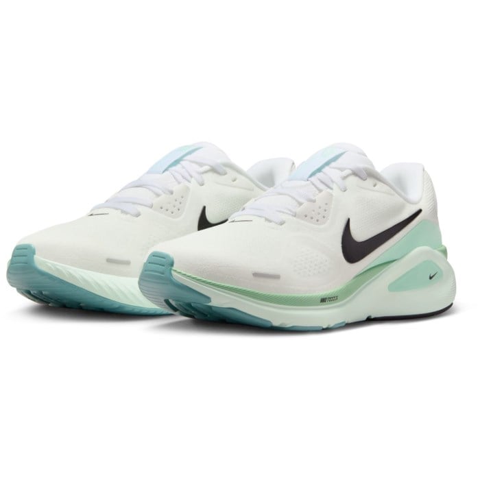 Nike Air Zoom Structure 26 - Womens Running Shoes - White/Black/Barely Green/Mint Foam