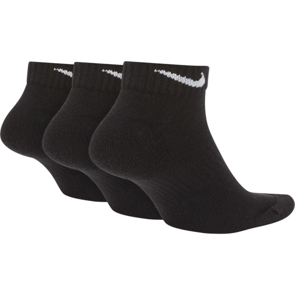 Nike Everyday Cushioned Low Training Socks - 3 Pack - Black