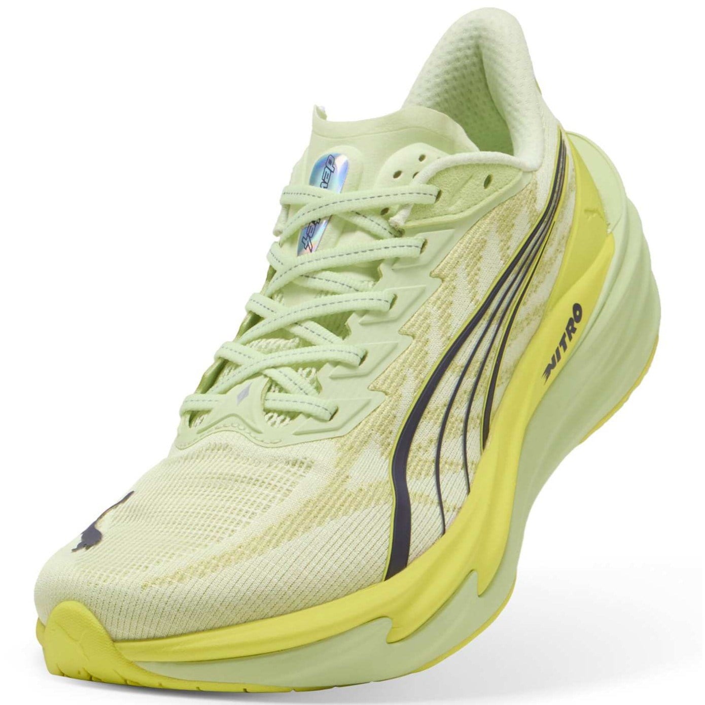 Puma Deviate Nitro 4 - Mens Running Shoes - Apple Spritz/Lux Lime