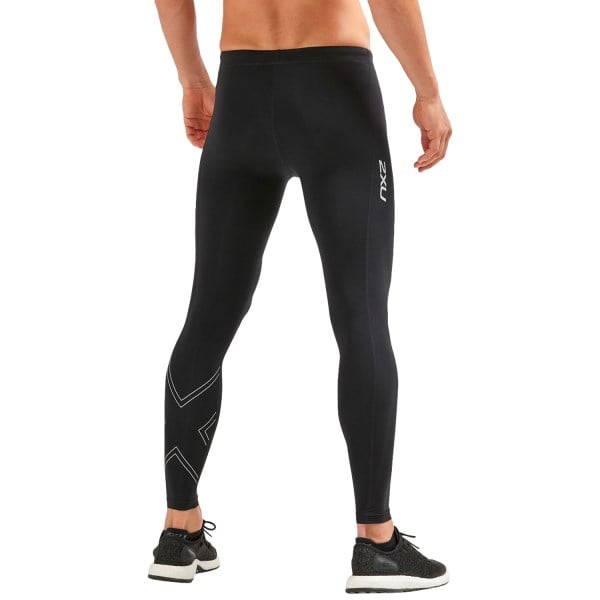 2XU Aspire Mens Compression Tights - Black/Silver