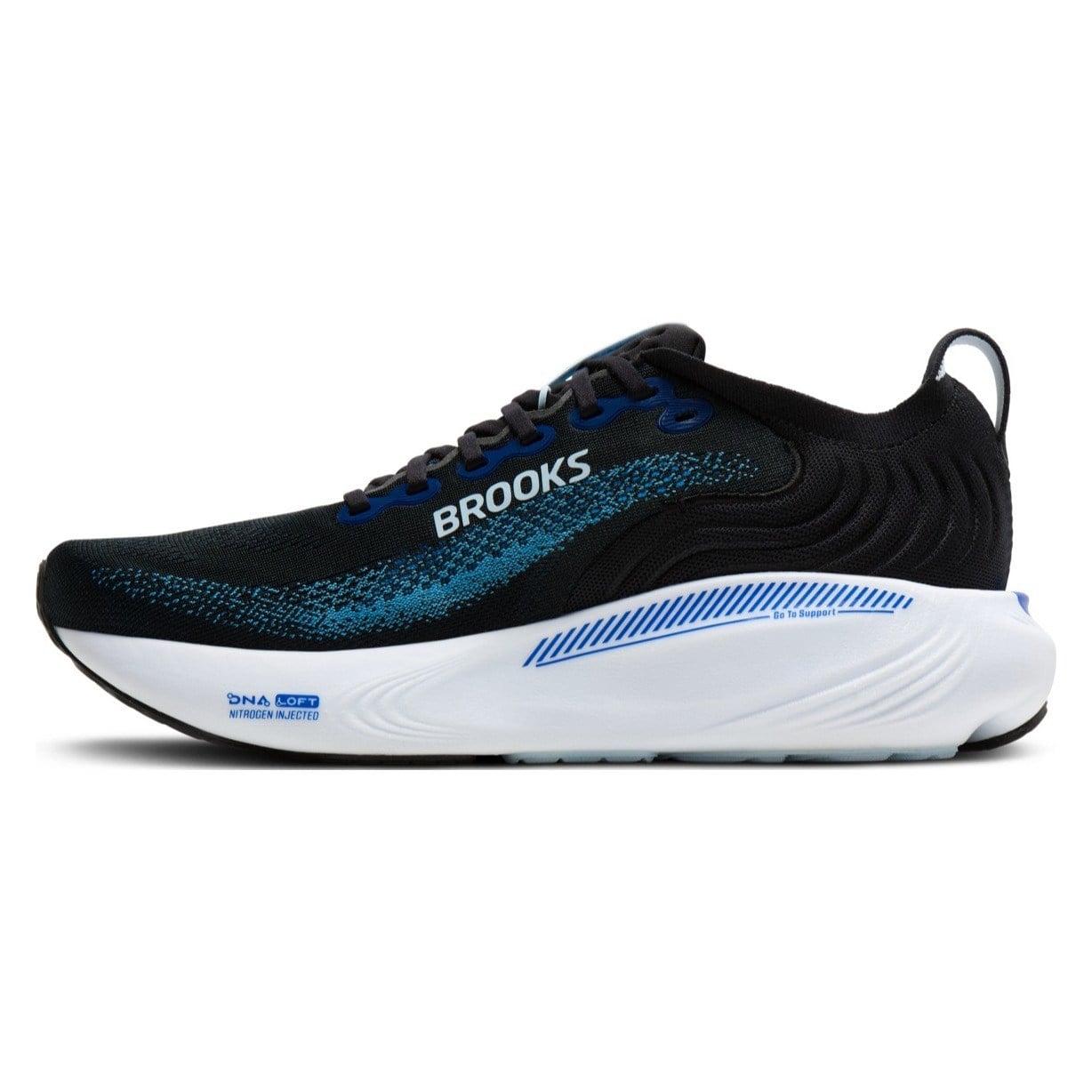 Brooks Adrenaline GTS 25 - Mens Running Shoes - Black/Blue/Tantucket Breeze - image 2