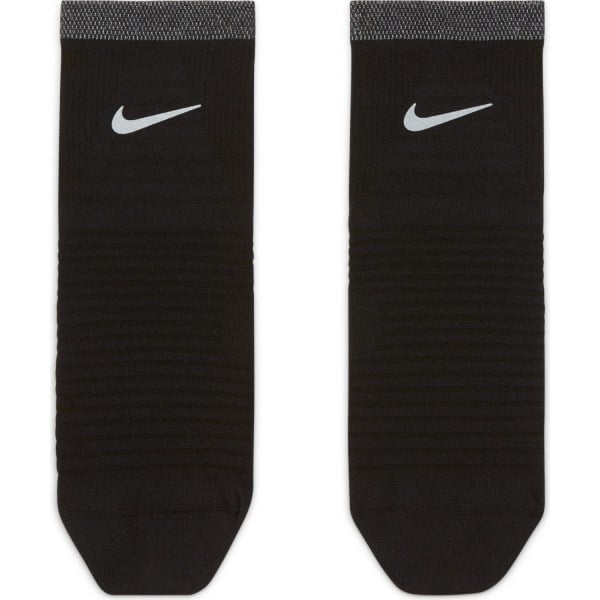 Nike Spark Lightweight Running Ankle Socks - Black/Reflective Silver