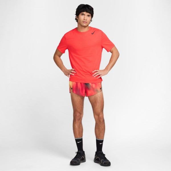 Nike Dri-Fit AeroSwift Running T-Shirt - Mens - Crimson/Black