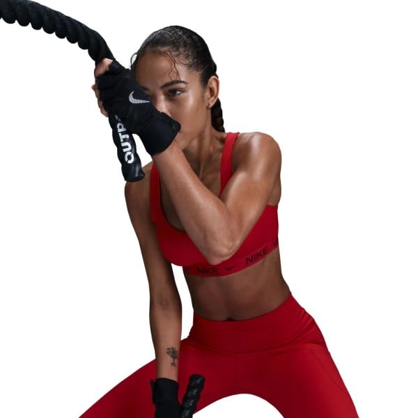 Nike Indy High Support Adjustable Sports Bra - Womens - University Red/Team Red