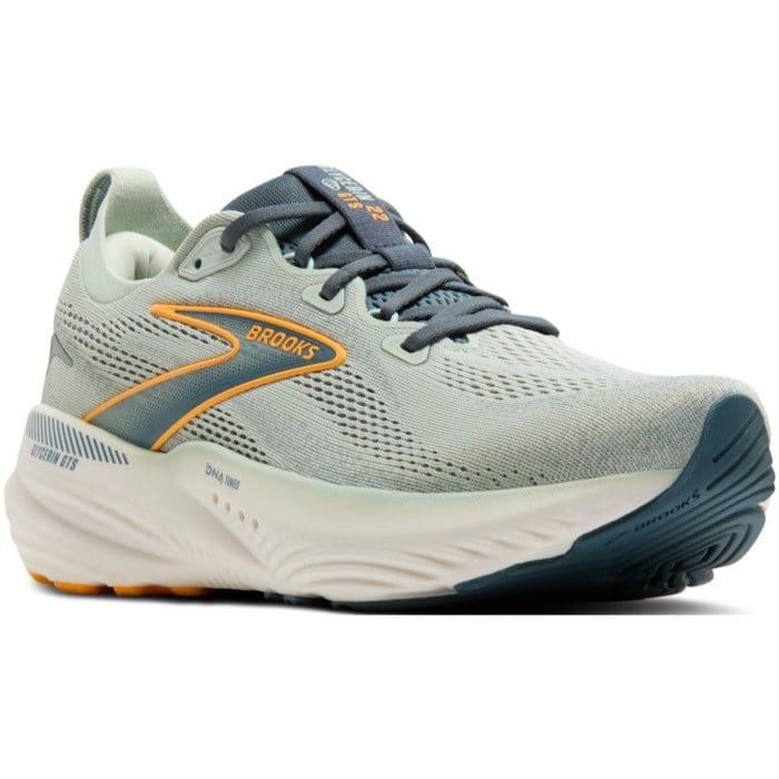 Brooks Glycerin GTS 22 - Mens Running Shoes - Smoke/Stormy/Orange
