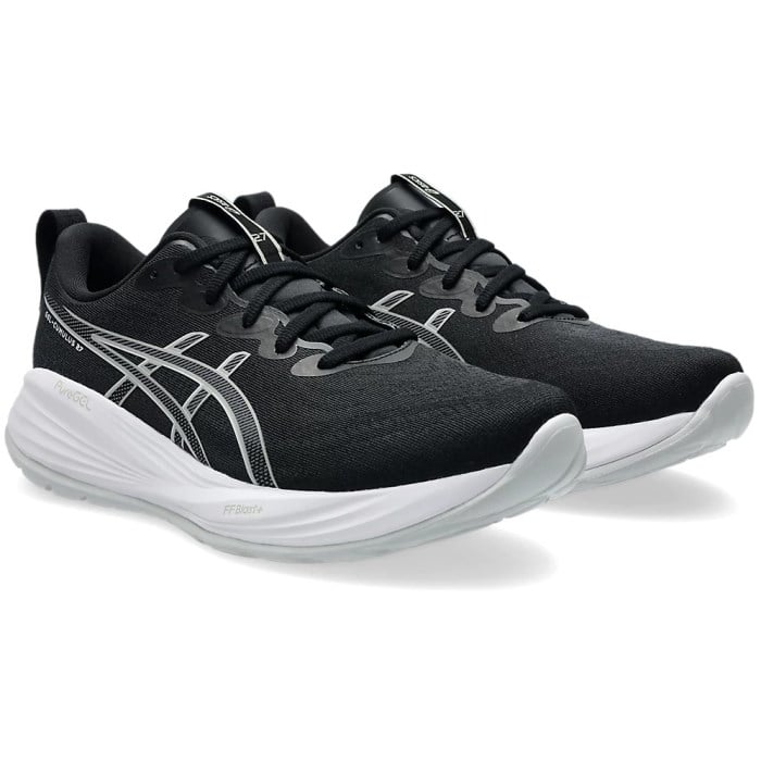 Asics Gel Cumulus 27 - Mens Running Shoes - Black/Concrete/White