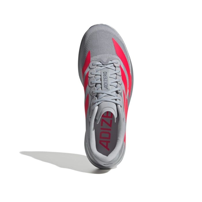 adidas Adizero Evo SL - Mens Running Shoes - Silver Metallic/Lucid Red/Iron Metallic