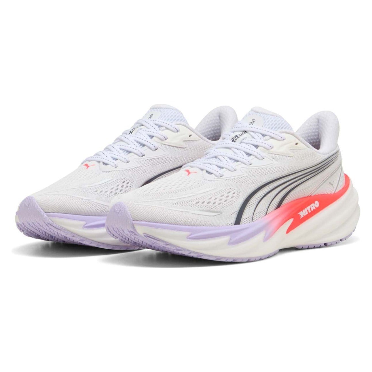Puma Velocity Nitro 5 - Womens Running Shoes - Puma White/Ultra Red - image 6