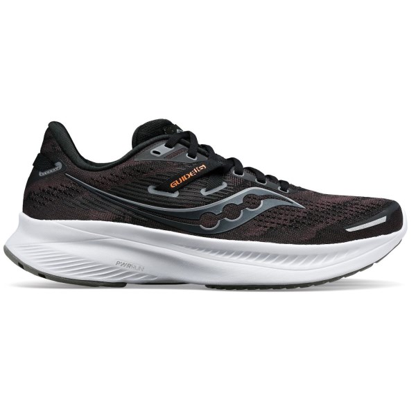 Saucony Guide 16 - Mens Running Shoes - Black/White