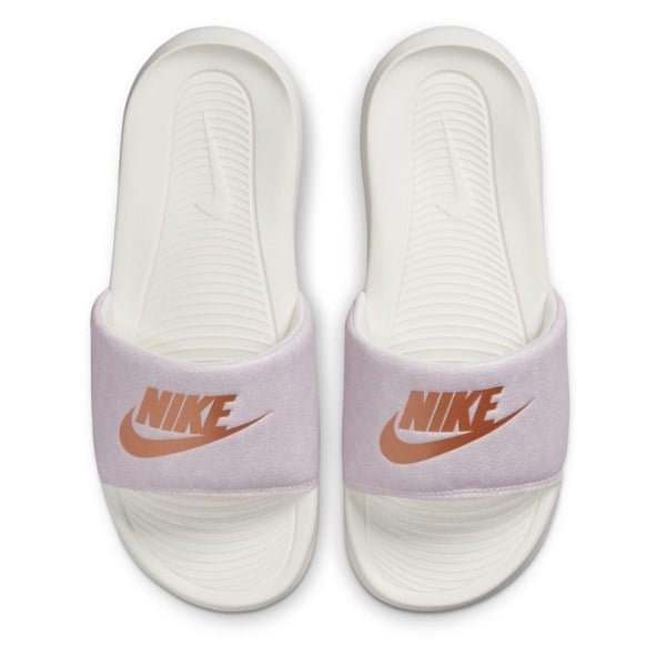 Nike Victori One - Womens Slides - Sail/Metallic Copper