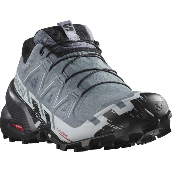 Salomon Speedcross 6 GTX - Womens Trail Running Shoes - Flint Stone/Black/Heather