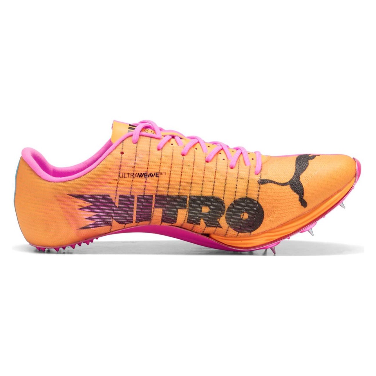 Puma evoSpeed Sprint Nitro Elite 2 - Unisex Sprint Spikes - Poison Pink/Sun Stream/Puma Black - image 2