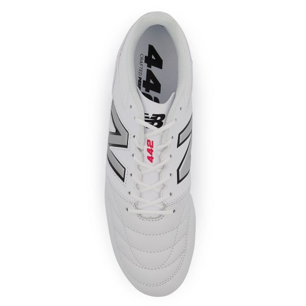 New Balance 442 v2 Team FG - Mens Football Boots - White/Black