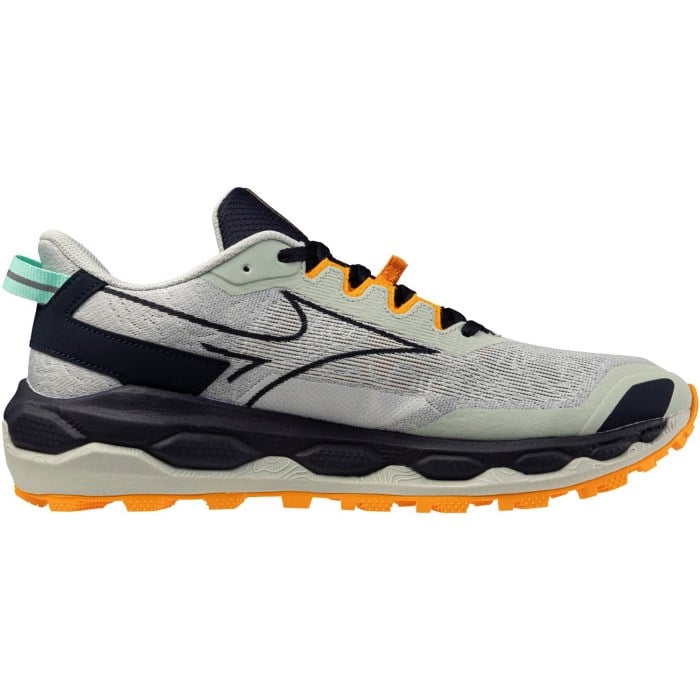 Mizuno Wave Mujin 11 - Mens Trail Running Shoes - Mercury/Tangelo/Tangelo