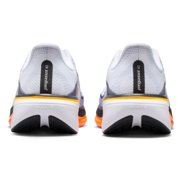 Nike Pegasus 42 - Mens Running Shoes - White/Metallic Silver/Lapis/Total Orange