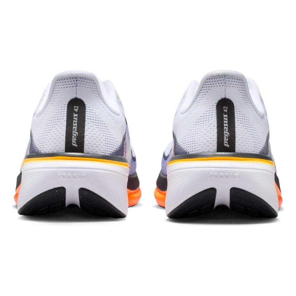 Nike Pegasus 42 - Mens Running Shoes - White/Metallic Silver/Lapis/Total Orange