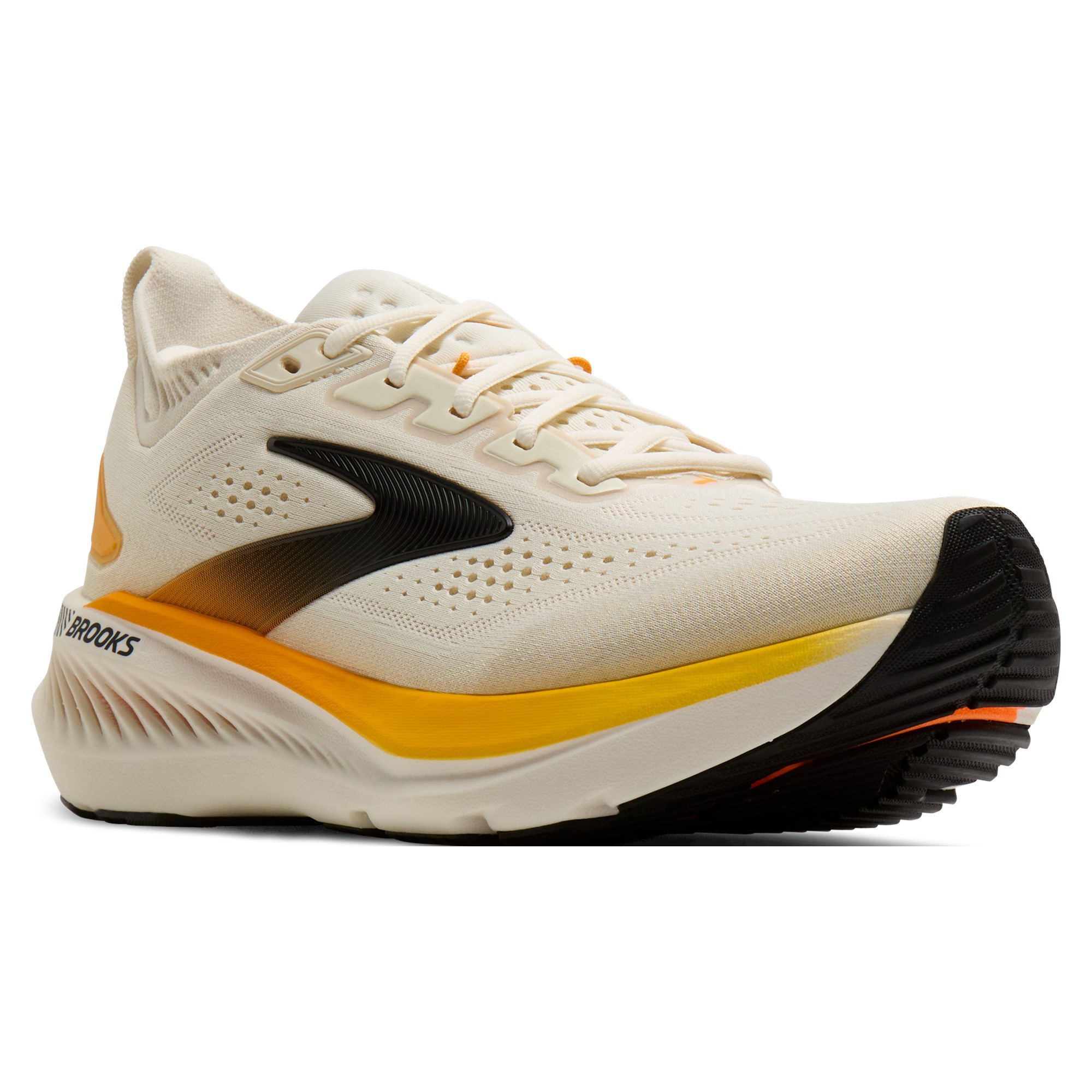 Brooks Glycerin GTS 23 - Mens Running Shoes - Arctic Wolf/Angora Orange - image 2