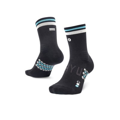 SHYU Crew Racing Socks - Black/Slate/Blue
