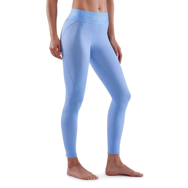 Skins Series-1 Womens 7/8 Compression Tights - Sky Blue