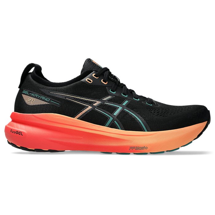 Asics Gel Kayano 31 - Mens Running Shoes - Black/Rainy Lake