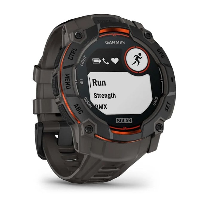 Garmin Instinct 3 50mm SOLAR Rugged GPS Smartwatch - Black/Charcoal