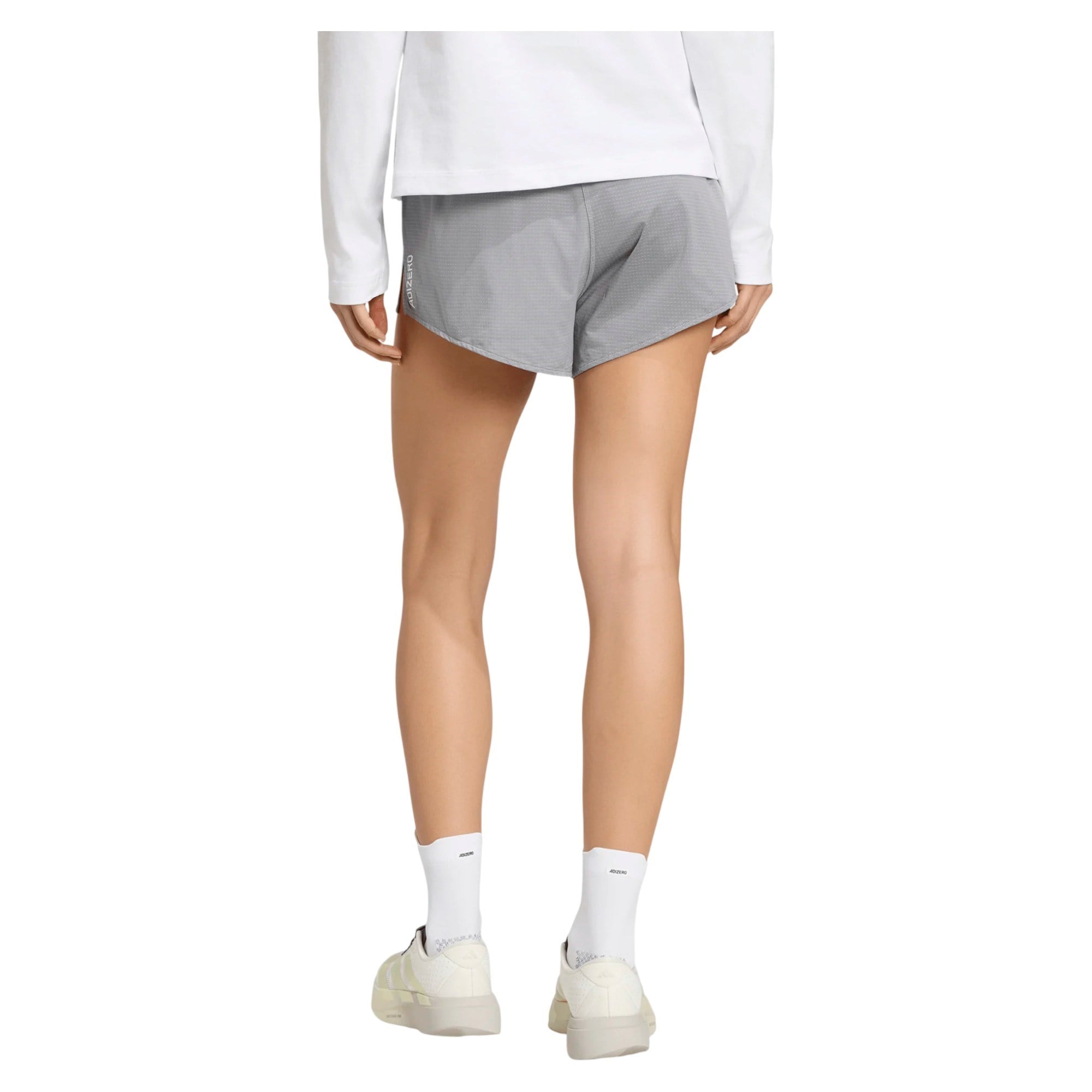 adidas Adizero Archive Womens Running Shorts - Grethr/Greone - image 2
