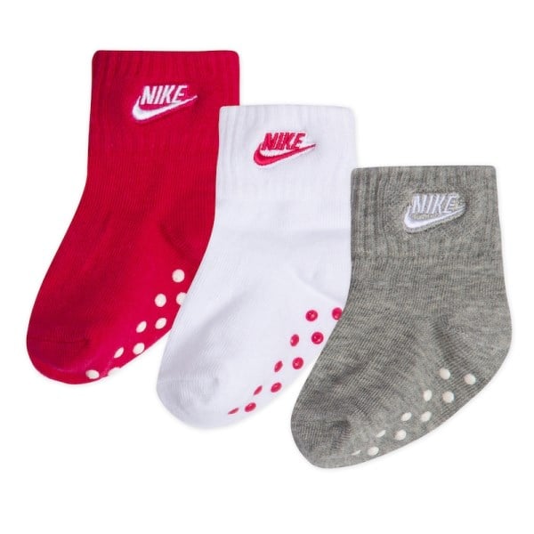 Nike Core Futura Gripper Infant Ankle Socks - 3 Pack