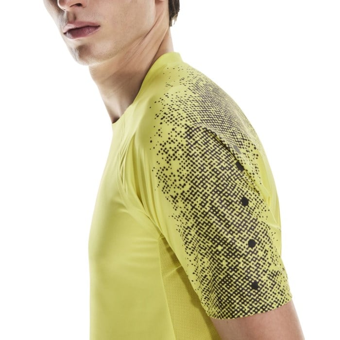 On Ultra-T Mens Trail Running T-Shirt - Limelight/Grey