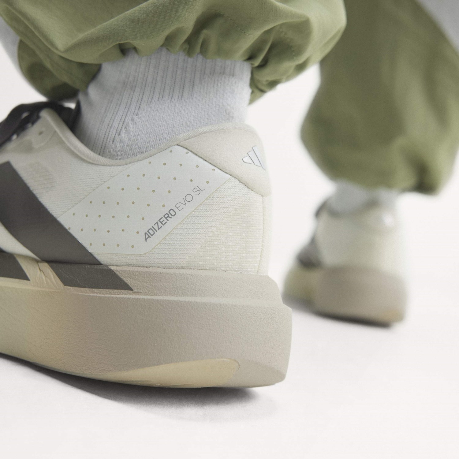 adidas Adizero Evo SL - Mens Running Shoes - Off White/Aurora Coffee Metallic/Matte Silver - image 8