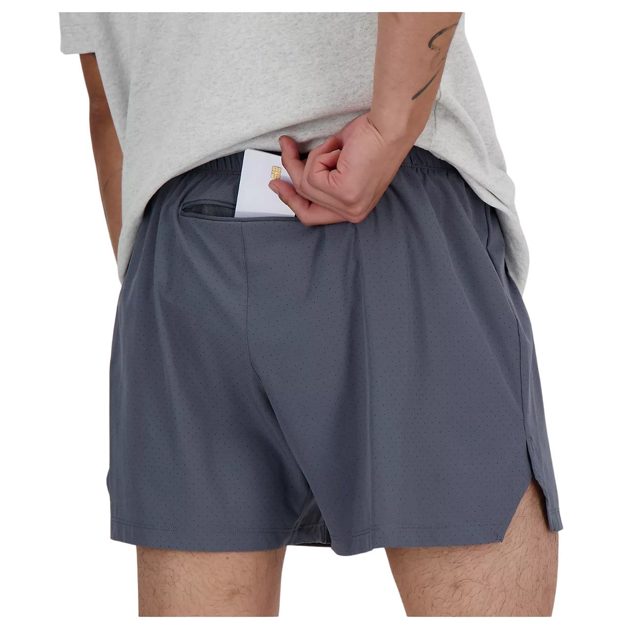 New Balance RC 5 Inch Mens Running Shorts - Graphite/Slate Grey