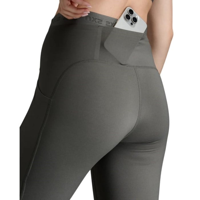 2XU Form Stash Hi-Rise Womens Compression Tights - Jupiter/Jupiter