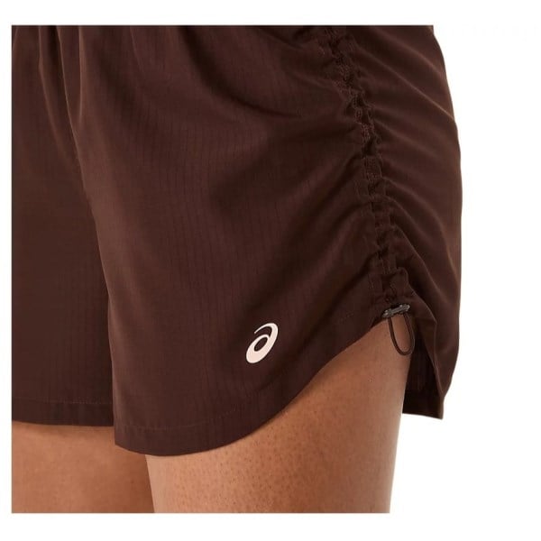Asics Nagino Run Adjustable 4 Inch Shorts - Womens - Coffee