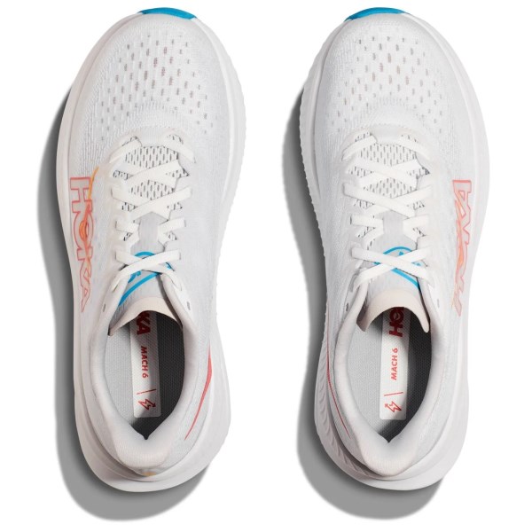 Hoka Mach 6 - Womens Running Shoes - White/Nimbus Cloud