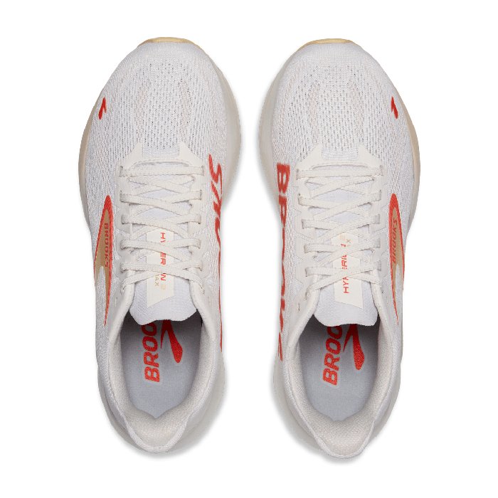Brooks Hyperion Max 2 - Womens Running Shoes - White/Peach/Coral