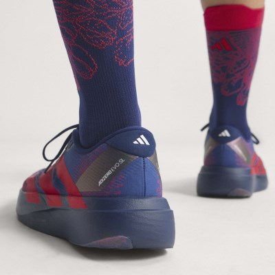 adidas Adizero Evo SL x LABRUM Woven - Mens Running Shoes - Dark Blue/Lucid Red/Muted Purple