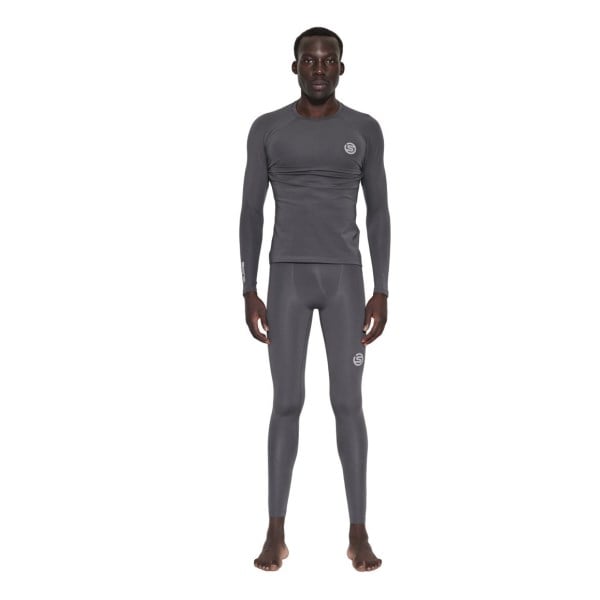 Skins Series-2 Mens Compression Long Tights - Charcoal