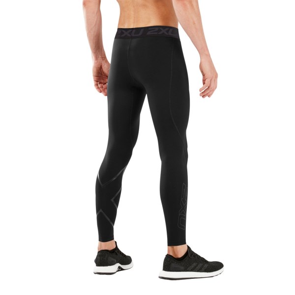 2XU Mens Thermal Accelerate Compression Tights - Black/Nero