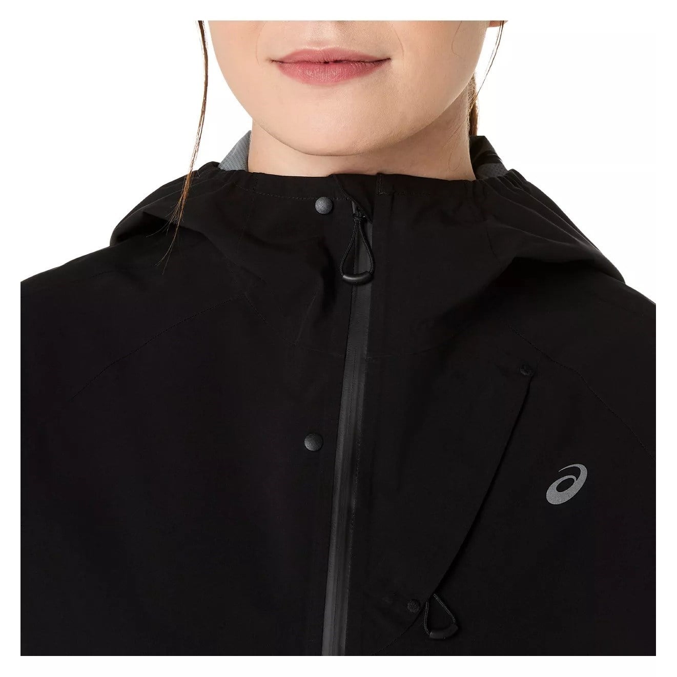 Asics MetaRun Legend Womens Running Jacket - Performance Black - image 3
