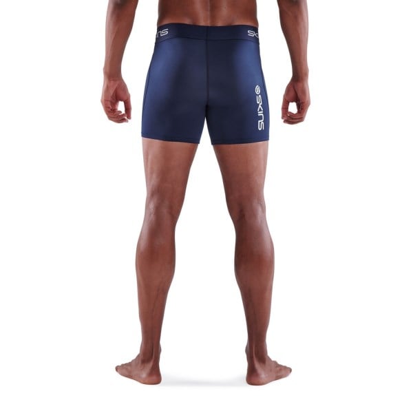 Skins Series-1 Mens Compression Shorts - Navy Blue