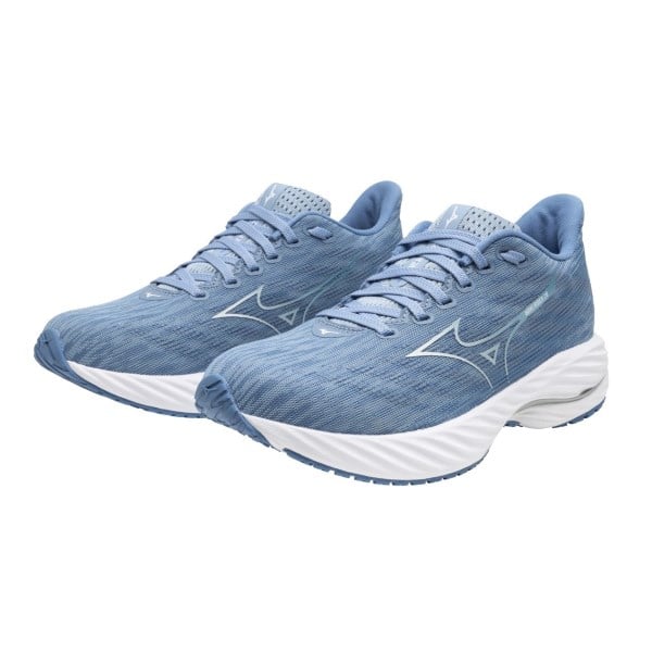 Mizuno Wave Rider 28 - Womens Running Shoes - Glacier Lake/White/Parisian Blue