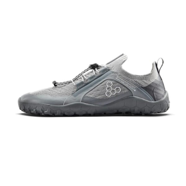 Vivobarefoot Primus Trail Knit FG - Mens Trail Running Shoes - Ultimate Grey